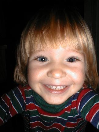 Ben hamming it up for the camera (November 22nd 2001)...